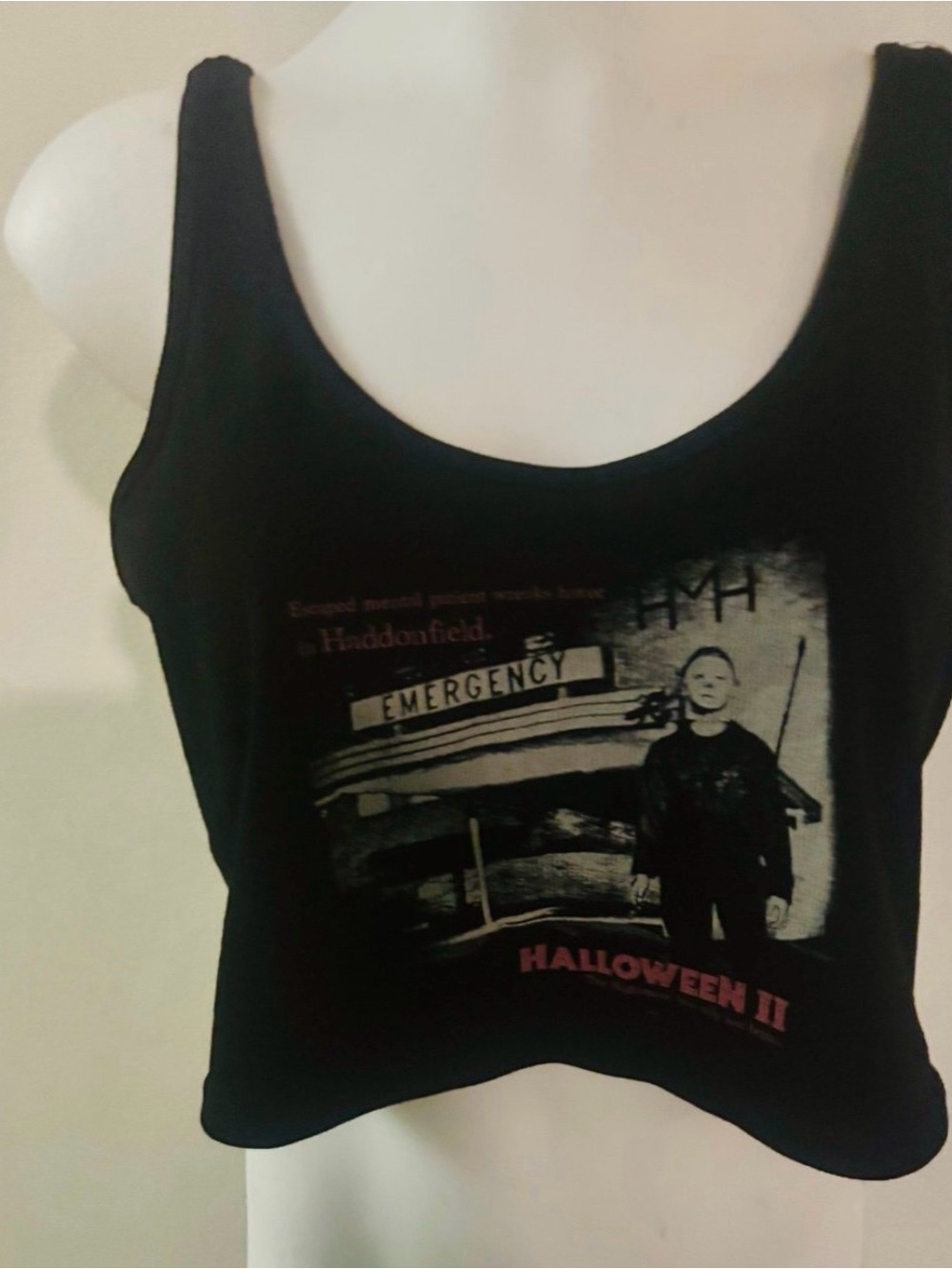 NWOT Halloween II Crop Tank Top